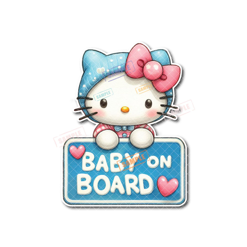 Baby Hello Kitty | Baby on Board | Vinyl Decal Sticker OR Magnet