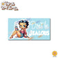 Betty Boop Quote "Don't be Jealous | Vehicle Window, Vinyl decal sticker