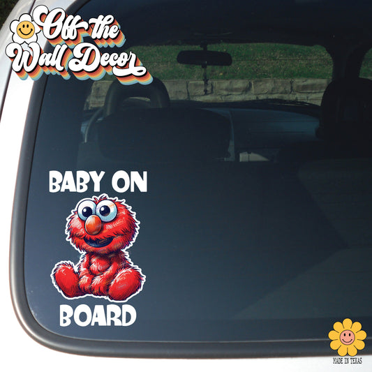 Baby Elmo | Baby on Board | Vinyl Decal Sticker