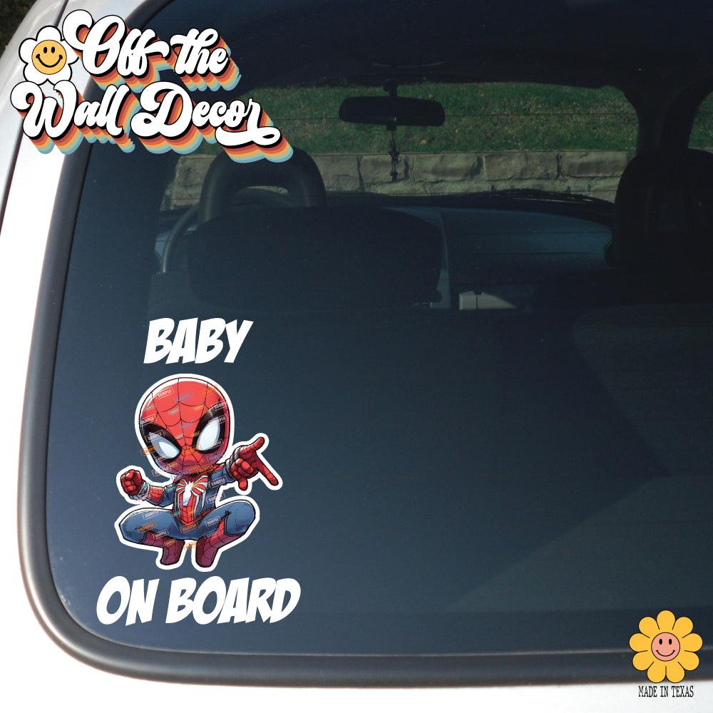 Hero Baby Spidey | Baby on Board | Vinyl Decal Sticker