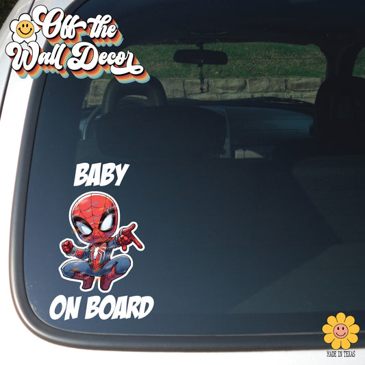 Hero Baby Spidey | Baby on Board | Vinyl Decal Sticker