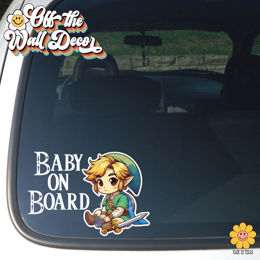 Link | Baby on Board | Vinyl Decal Sticker