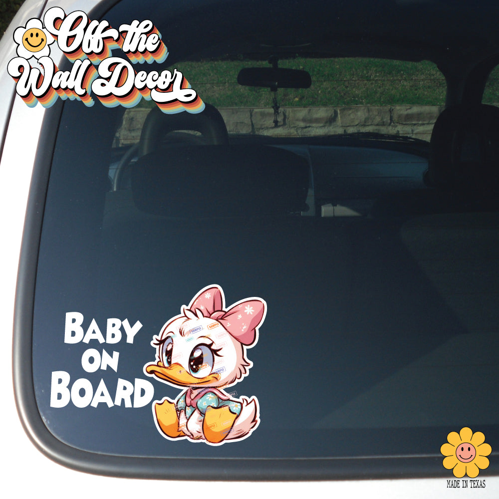 Baby Daisy | Baby on Board | Suction Cup Sign, Magnet OR Vinyl Decal Sticker