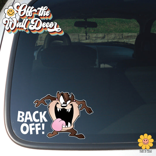 Back Off! Taz | Vinyl Decal Sticker