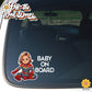 Little Captain Marvel | Baby on Board | Suction Cup Sign, Magnet OR Vinyl Decal Sticker