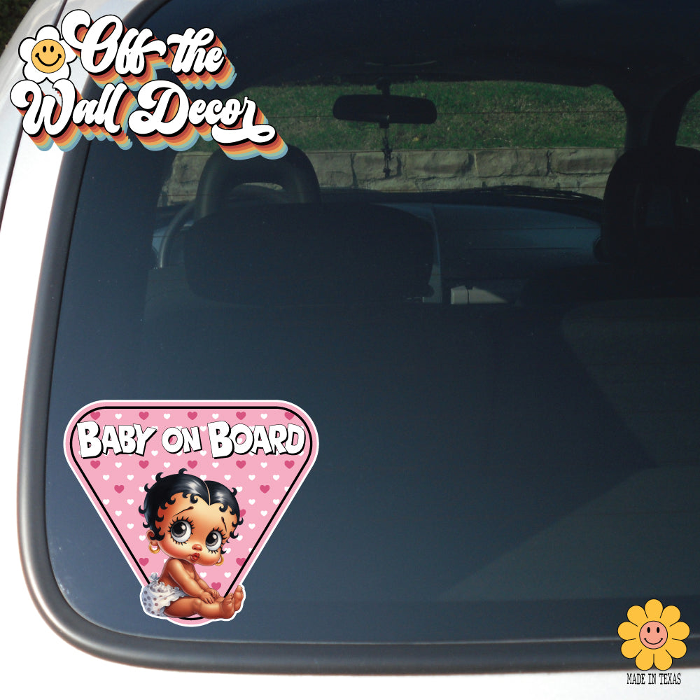Baby Betty | Baby on Board | Suction Cup Sign, Magnet OR Vinyl Decal Sticker