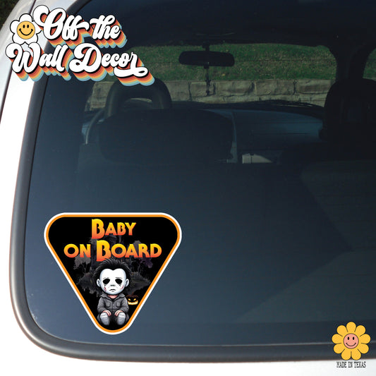 Michael | Baby on Board | Suction Cup Sign, Magnet OR Vinyl Decal Sticker