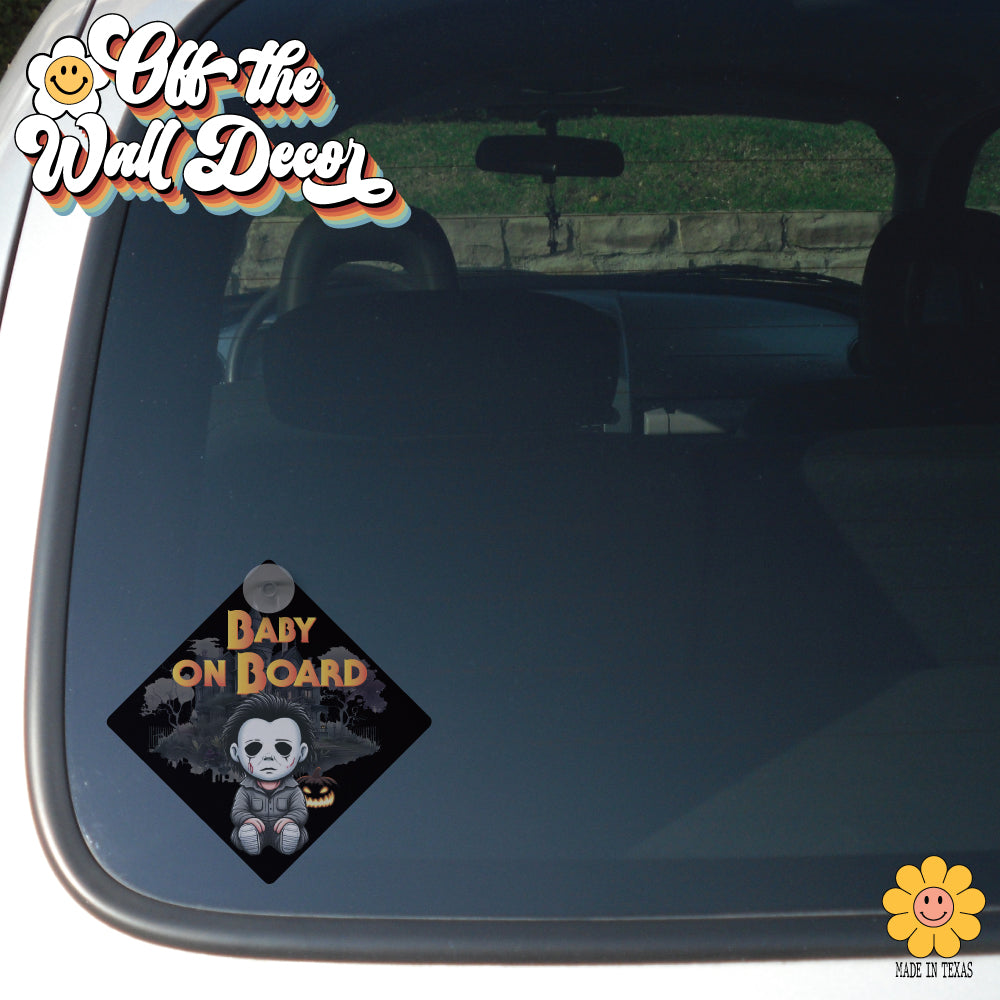 Michael | Baby on Board | Suction Cup Sign, Magnet OR Vinyl Decal Sticker