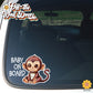 Baby Boy Monkey | Baby on Board | Suction Cup Sign, Magnet OR Vinyl Decal Sticker