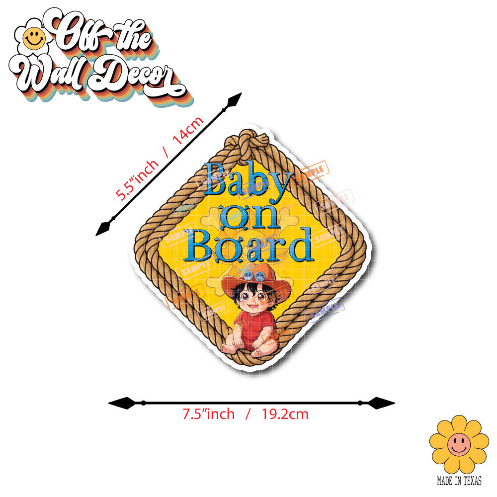 Little Portgas D. Ace | Suction Cup OR Magnet