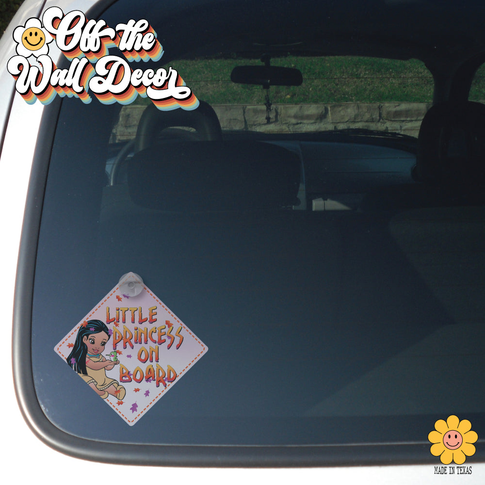 Baby Pocahontas | Baby on Board | Suction Cup Sign, Magnet OR Vinyl Decal Sticker