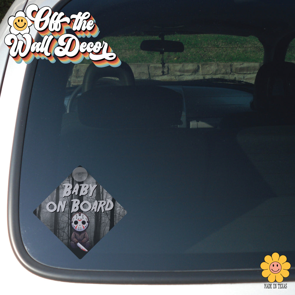 Baby Jason | Baby on Board | Suction Cup Sign, Magnet OR Vinyl Decal Sticker