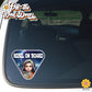 Rebel Leia | Baby on Board | Suction Cup Sign, Magnet OR Vinyl Decal Sticker