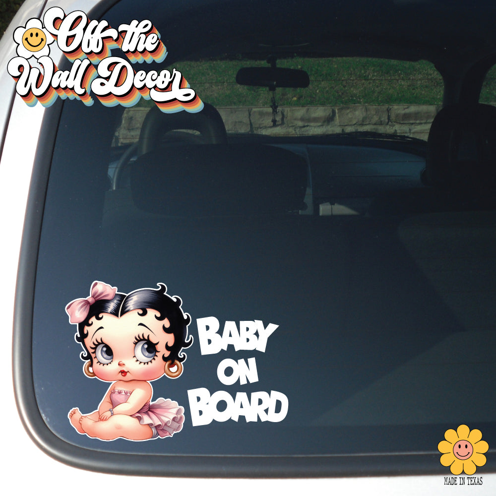 Baby Betty | Baby on Board | Suction Cup Sign, Magnet OR Vinyl Decal Sticker