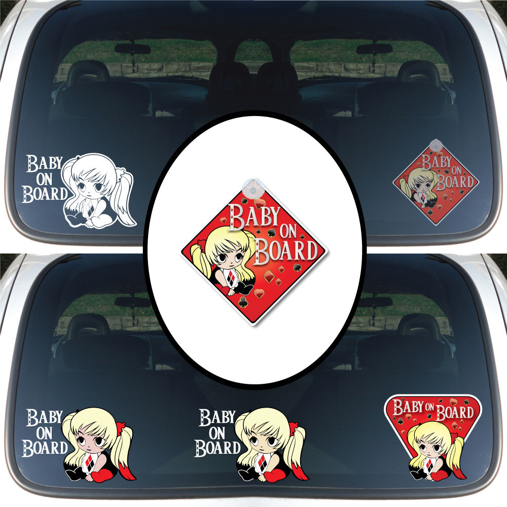 Baby Harley | Baby on Board | Suction Cup Sign, Magnet OR Vinyl Decal Sticker