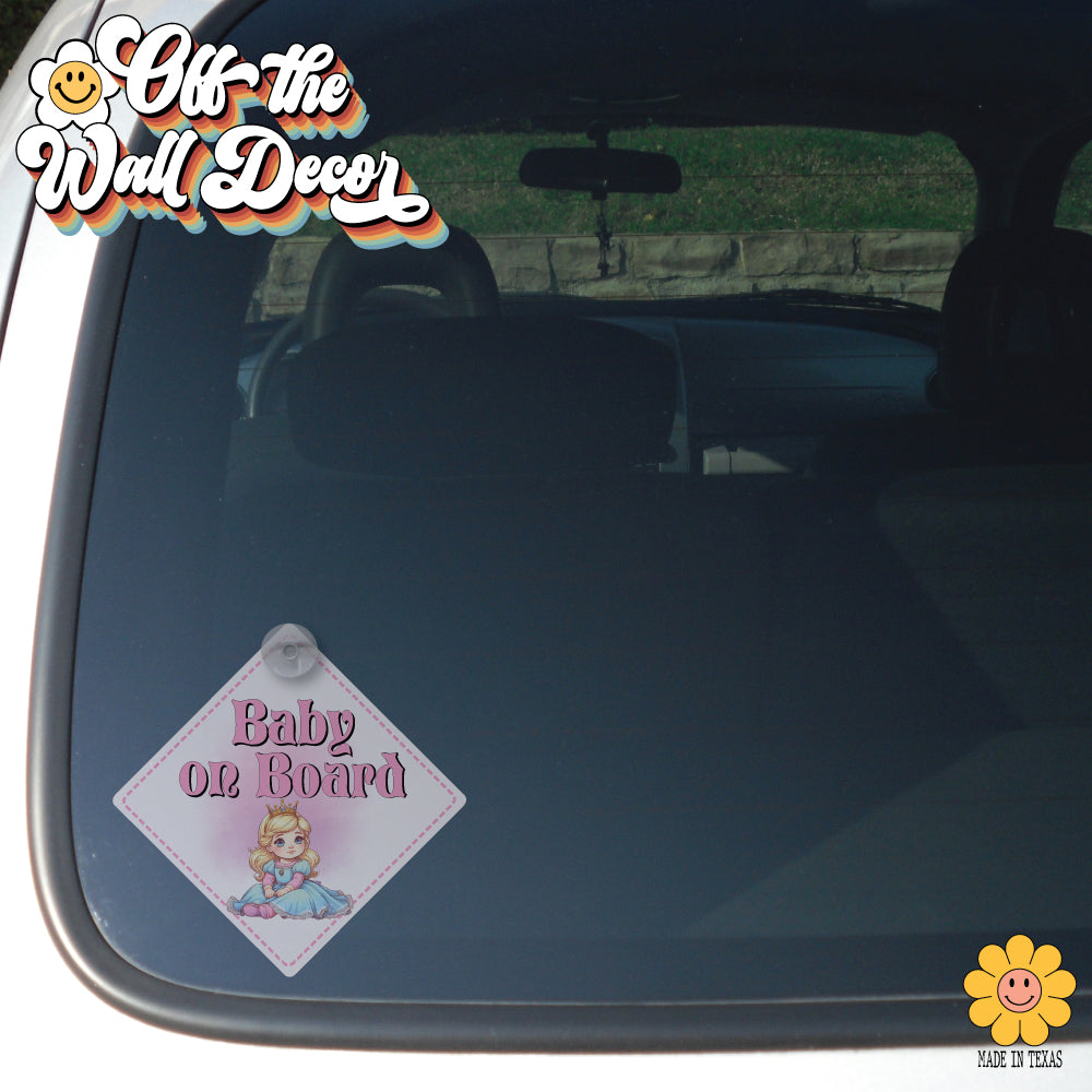 Baby Aurora | Baby on Board | Suction Cup Sign, Magnet OR Vinyl Decal Sticker