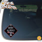 Scary Girly Clown | Baby on Board | Suction Cup Sign, Magnet OR Vinyl Decal Sticker