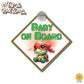 Turtle Characters | Baby on Board | Magnet OR Vinyl Decal Sticker