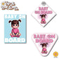 Little Boo | Baby on Board | Suction Cup Sign, Magnet OR Vinyl Decal Sticker