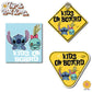 Stitch & Scrump | Kids on Board | Vinyl Decal Sticker