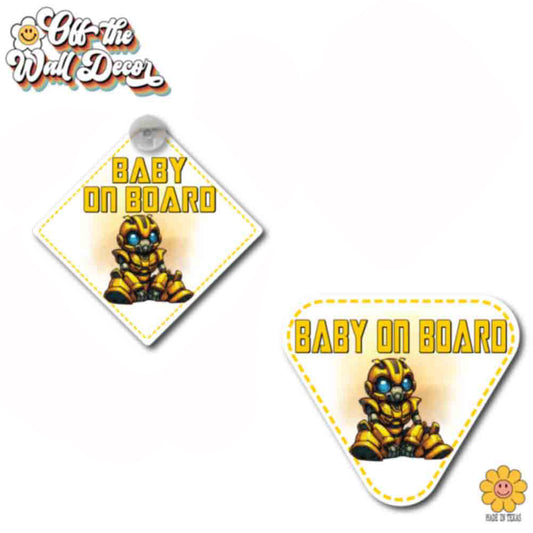 Baby Bumble Bee | Baby on Board | Suction Cup Sign, Magnet, OR Vinyl Decal Sticker