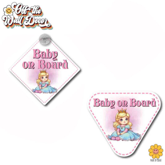 Baby Aurora | Baby on Board | Suction Cup Sign, Magnet OR Vinyl Decal Sticker