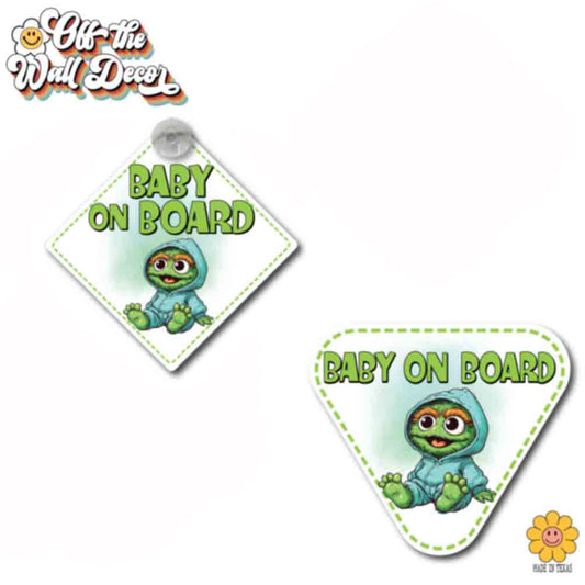 Baby Oscar | Baby on Board | Suction Cup Sign, Magnet OR Vinyl Decal Sticker