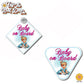 Little Cinderella | Baby on Board | Suction Cup Sign, Magnet OR Vinyl Decal Sticker