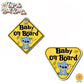 Stitch Baby | Baby on Board | Suction Cup Sign, Magnet OR Vinyl Decal Sticker
