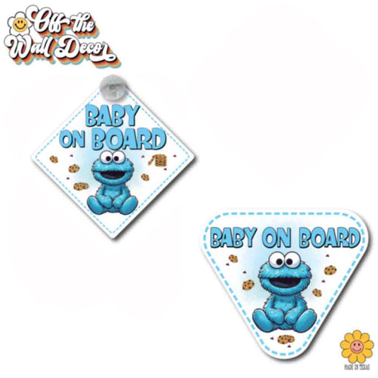 Baby Cookie | Baby on Board | Suction Cup Sign, Magnet OR Vinyl Decal Sticker