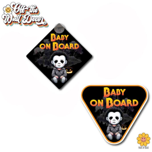 Michael | Baby on Board | Suction Cup Sign, Magnet OR Vinyl Decal Sticker