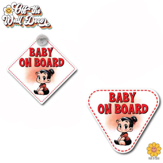 Baby Olive Oyl | Baby on Board | Suction Cup Sign, Magnet OR Vinyl Decal Sticker