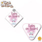 Marie Kitty | Baby on Board | Suction Cup Sign, Magnet OR Vinyl Decal Sticker
