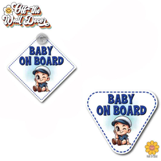Baby Popeye | Baby on Board | Suction Cup Sign, Magnet OR Vinyl Decal Sticker