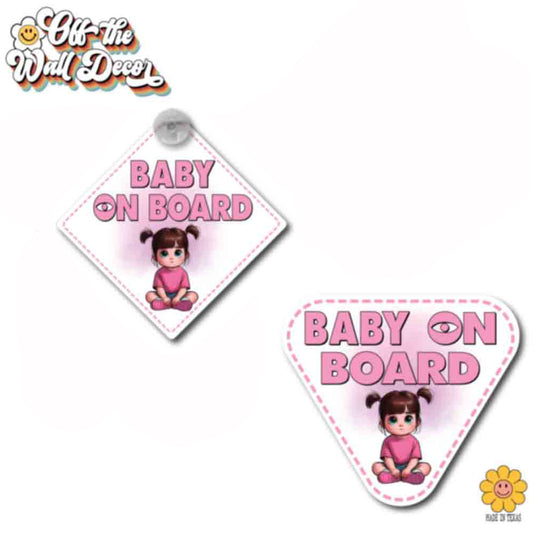 Little Boo | Baby on Board | Suction Cup Sign, Magnet OR Vinyl Decal Sticker