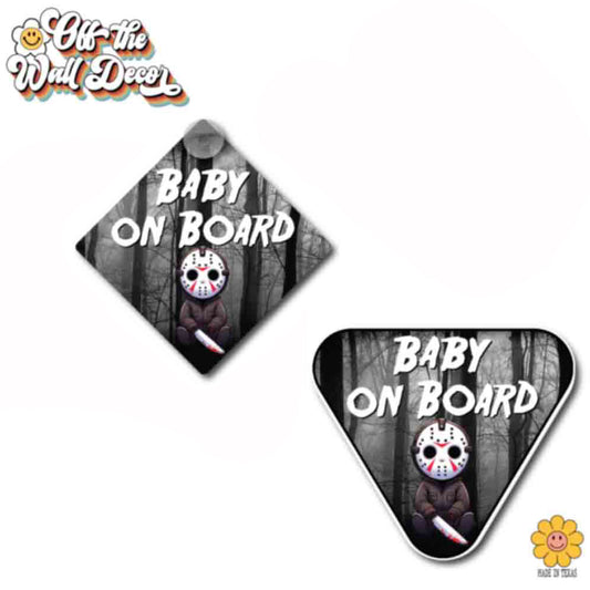 Baby Jason | Baby on Board | Suction Cup Sign, Magnet OR Vinyl Decal Sticker