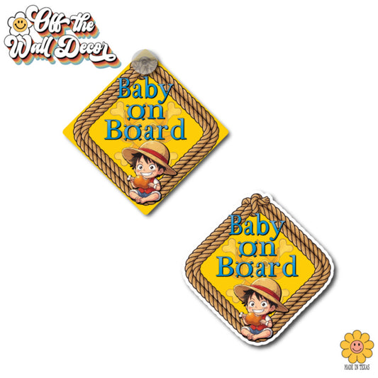 Little Luffy | Suction Cup OR Magnet