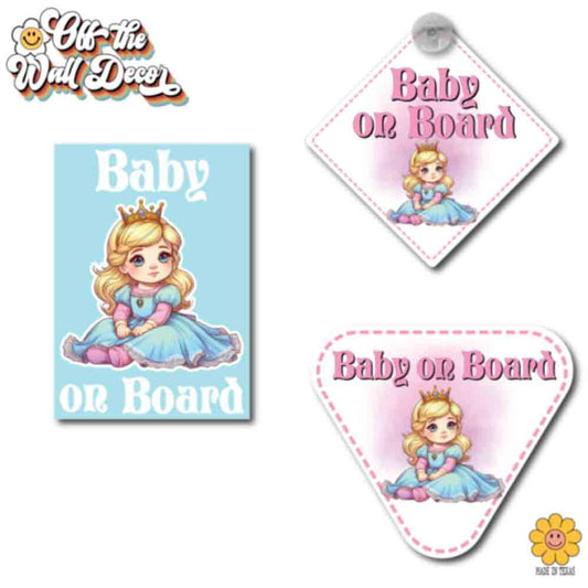 Baby Aurora | Baby on Board | Suction Cup Sign, Magnet OR Vinyl Decal Sticker