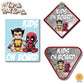 Wolverine & Deadpool | Kids on Board | Suction Cup Sign, Magnet OR Vinyl Decal Sticker