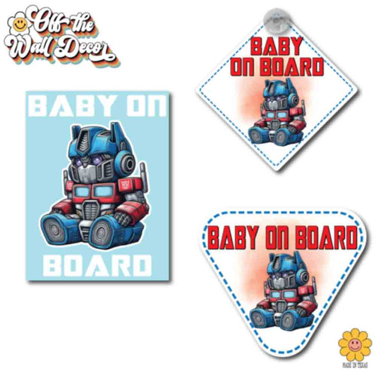 Baby Optimus Prime | Baby on Board | Vinyl Decal Sticker