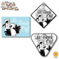 Le Back Off! Pepe Le Pew | Suction Cup Sign, Magnet OR Vinyl Decal Sticker