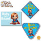 Little Hero Supergirl | Baby on Board | Suction Cup Sign, Magnet OR Vinyl Decal Sticker