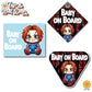 Character Chucky | Baby on Board | Suction Cup Sign, Magnet OR Vinyl Decal Sticker