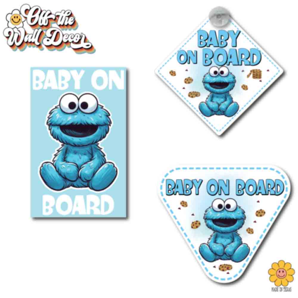 Baby Cookie | Baby on Board | Suction Cup Sign, Magnet OR Vinyl Decal Sticker