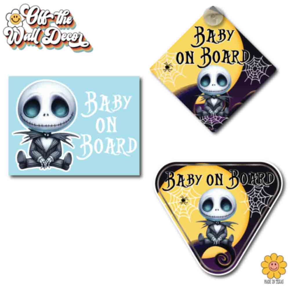 Baby Jack | Baby on Board | Suction Cup Sign, Magnet OR Vinyl Decal Sticker