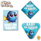 Baby Surgeon Fish Dory | Baby on Board | Suction Cup Sign, Magnet OR Vinyl Decal Sticker