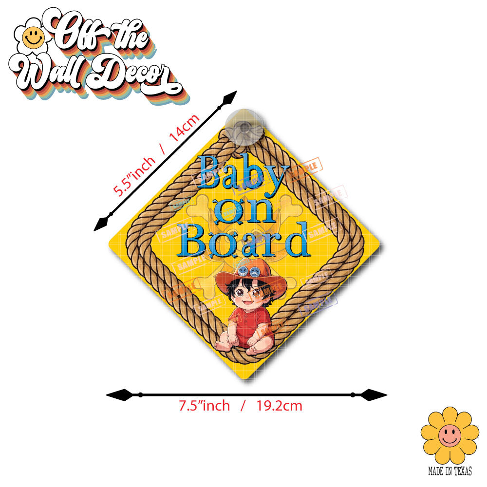 Little Portgas D. Ace | Suction Cup OR Magnet