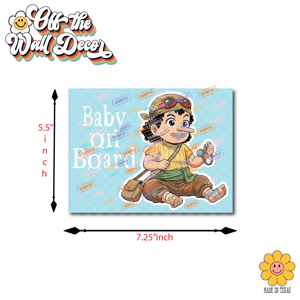 Little Usopp | Baby on Board | Vinyl Decal Sticker