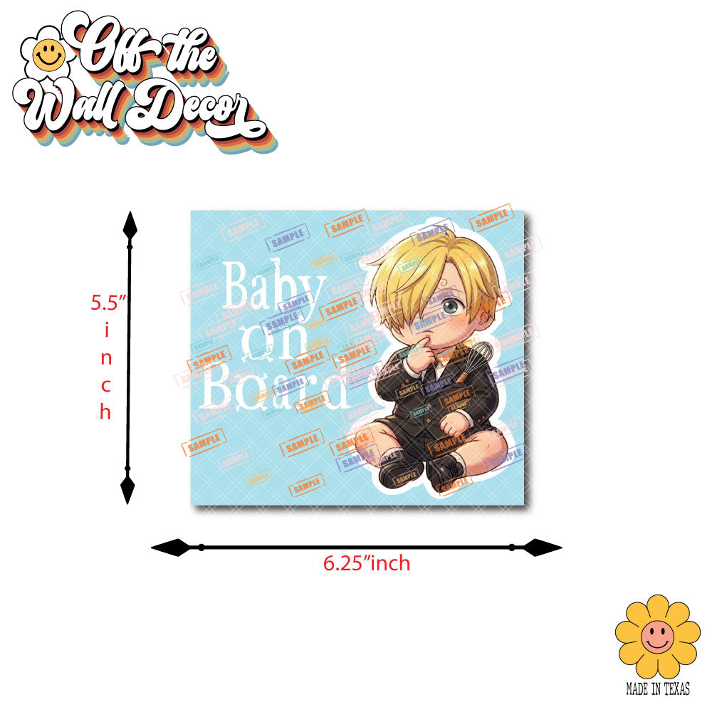Little Sanji | Baby on Board | Vinyl Decal Sticker