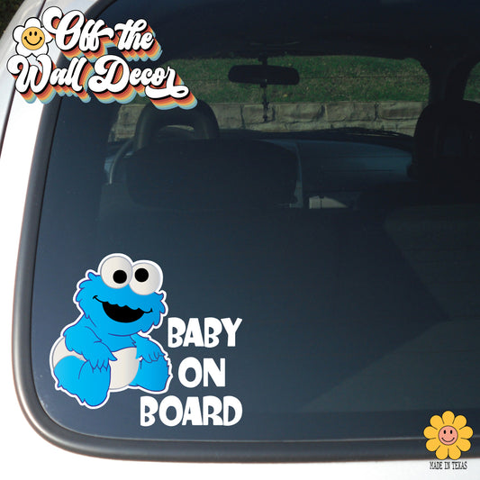 Baby Cookie | Baby on Board | Suction Cup Sign, Magnet OR Vinyl Decal Sticker